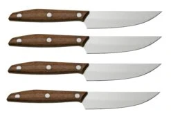Due Cigni 1896 America 2C1019NOSET4, Set De 4 Couteaux à Steak, Noyer -Victorinox Boutique DG2C1019NOSET4 02 duecigni