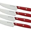 Due Cigni 1896 America 2C1019RSET4, Set De 4 Couteaux à Steak, Rouge -Victorinox Boutique DG2C1019RSET4 01 duecigni