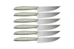 Due Cigni 1896 America 2C1019WSET6, Set De 6 Couteaux à Steak, Blanc -Victorinox Boutique DG2C1019WSET6 02 duecigni