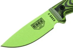 ESEE Model 3 Venom Green Blade 3D Neon Green-Black G10 Couteau De Survie 3PMVG-007 étui Noir + Clip De Poche -Victorinox Boutique EE 3PMVG 007 03 esee knives