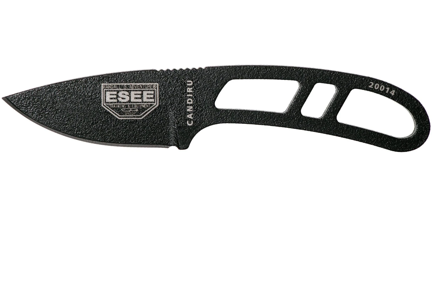 ESEE Candiru Black CAN-B Couteau De Cou Avec étui Noir + Clip Ceinture 3 ESEE Candiru Black CAN-B Couteau De Cou Avec étui Noir + Clip Ceinture
