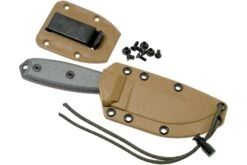 ESEE Model 3 Serrated, Grey Handle 3S Avec étui + Clip -Victorinox Boutique EE ESEE 3S 07 esee knives