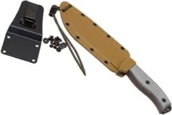 ESEE Model 6 Serrated 6S Couteau De Survie Avec étui Brun + Clip Ceinture -Victorinox Boutique EE ESEE 6S 07 esee knives ee esee 6s 07
