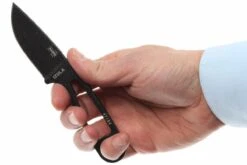 ESEE Izula Black IZULA-B Couteau De Cou Avec étui Noir + Clip Ceinture -Victorinox Boutique EE IZULA B 06 esee knives izula black ee izula b d4