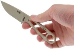 ESEE Izula Desert Tan IZULA-DT Couteau De Cou Avec étui Et Noir + Clip Ceinture -Victorinox Boutique EE IZULA DT 03 esee knives ee izula dt 03