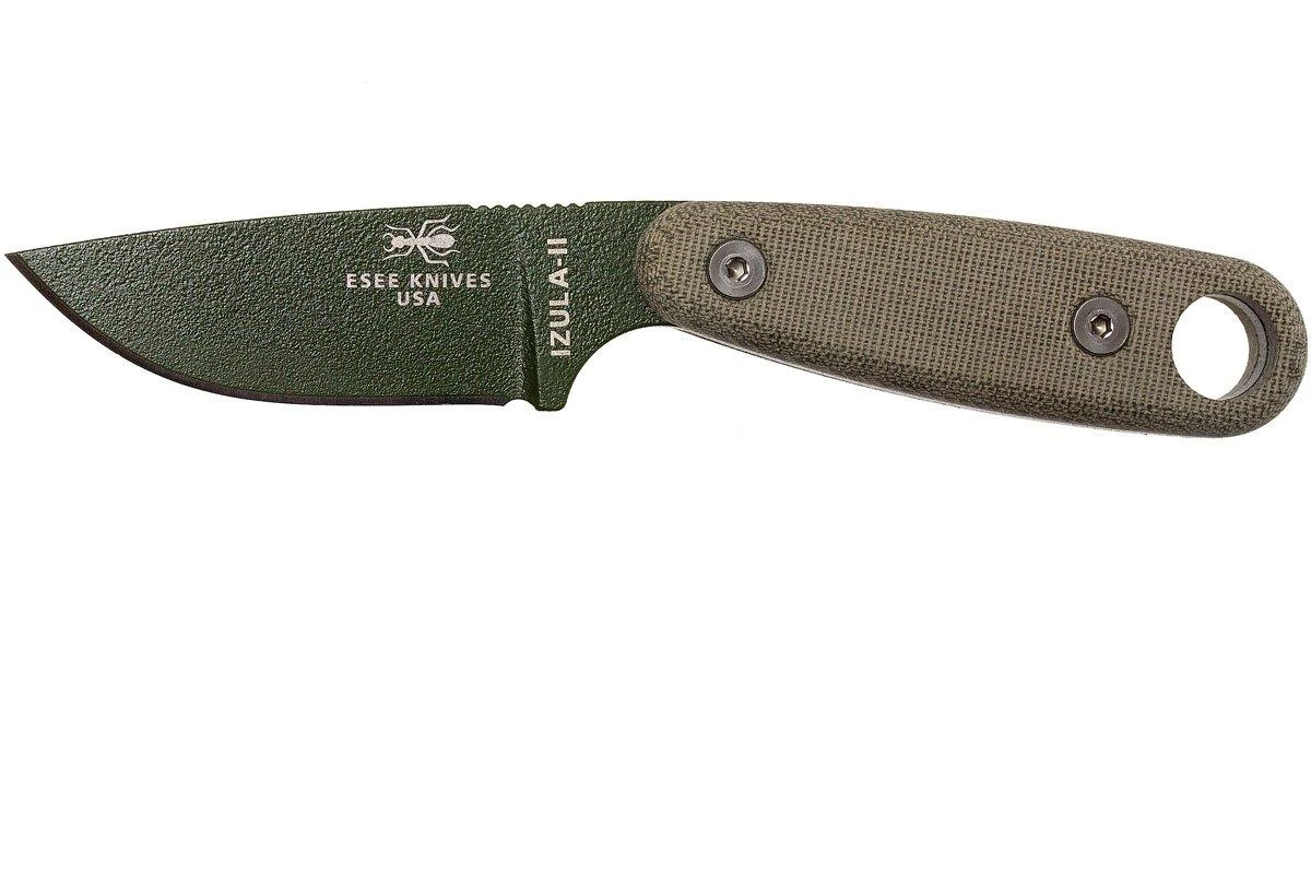 ESEE Izula II OD Green IZULA-II-OD-KIT Couteau De Survie Avec étui Et Pierre à Feu 3 ESEE Izula II OD Green IZULA-II-OD-KIT Couteau De Survie Avec étui Et Pierre à Feu