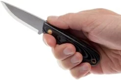 Brisa Necker 70, Noir Micarta, étui En Cuir 9806 -Victorinox Boutique ENZ 9806 06 enzo necker 70 enz 9806 06