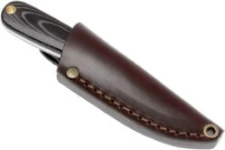 Brisa Necker 70, Noir Micarta, étui En Cuir 9806 -Victorinox Boutique ENZ 9806 07 enzo necker 70 enz 9806 07