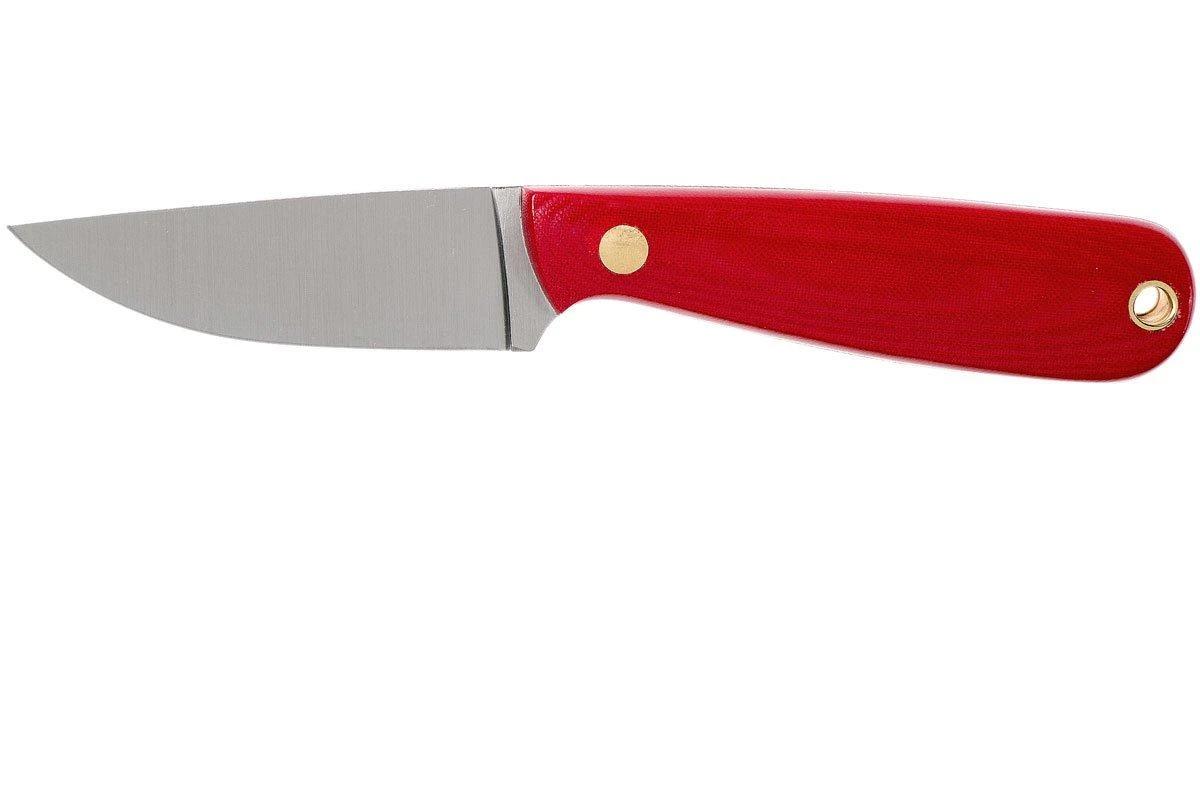 Brisa Necker 70 Alice, Red Micarta, Leather Sheath 9819 3 Brisa Necker 70 Alice, Red Micarta, Leather Sheath 9819