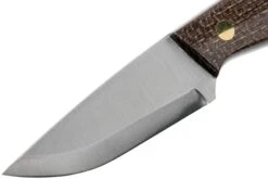 Brisa Bobtail 80 Bison Micarta Handle, 12C27 Scandi, étui En Cuir 9955 -Victorinox Boutique ENZ 9955 03 enzo knives