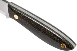 Brisa Bobtail 80 Bison Micarta Handle, 12C27 Scandi, étui En Cuir 9955 -Victorinox Boutique ENZ 9955 05 enzo knives