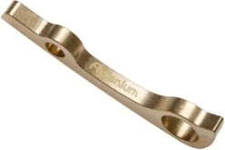 Flytanium Spyderco Paramilitary 2 Backspacer Brass, Laiton -Victorinox Boutique FLY 129 03 flytanium