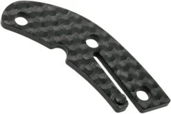 Flytanium Spyderco Delica 4 Backspacer, Fibre De Carbone