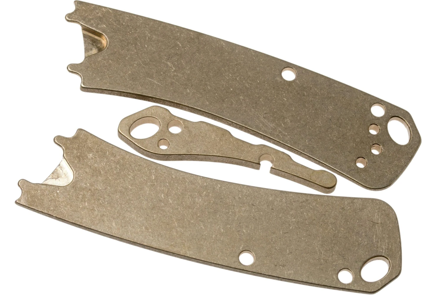 Flytanium Benchmade Mini Crooked River Scale, Pivot Collars & Backspacer, Laiton 4 Flytanium Benchmade Mini Crooked River Scale, Pivot Collars & Backspacer, Laiton – Image 2