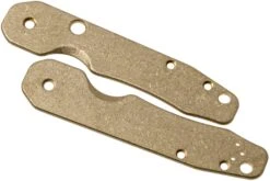 Flytanium Spyderco Smock Scales, Brass