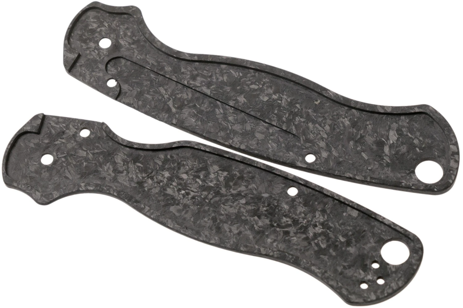 Flytanium Spyderco Paramilitary 2 Lotus Scales, Shredded Fibre De Carbone 4 Flytanium Spyderco Paramilitary 2 Lotus Scales, Shredded Fibre De Carbone – Image 2