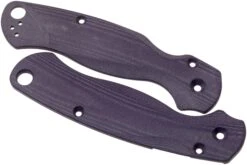 Flytanium Spyderco Paramilitary 2 Lotus Scales, Purple G10