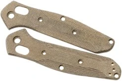 Flytanium Benchmade 945 Mini Osborne Scales, Green Canvas Micarta