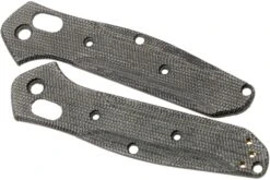 Flytanium Benchmade 945 Mini Osborne Scales, Black Canvas Micarta