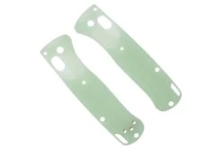 Flytanium Benchmade Mini Bugout Scales, Crossfade Jade G10