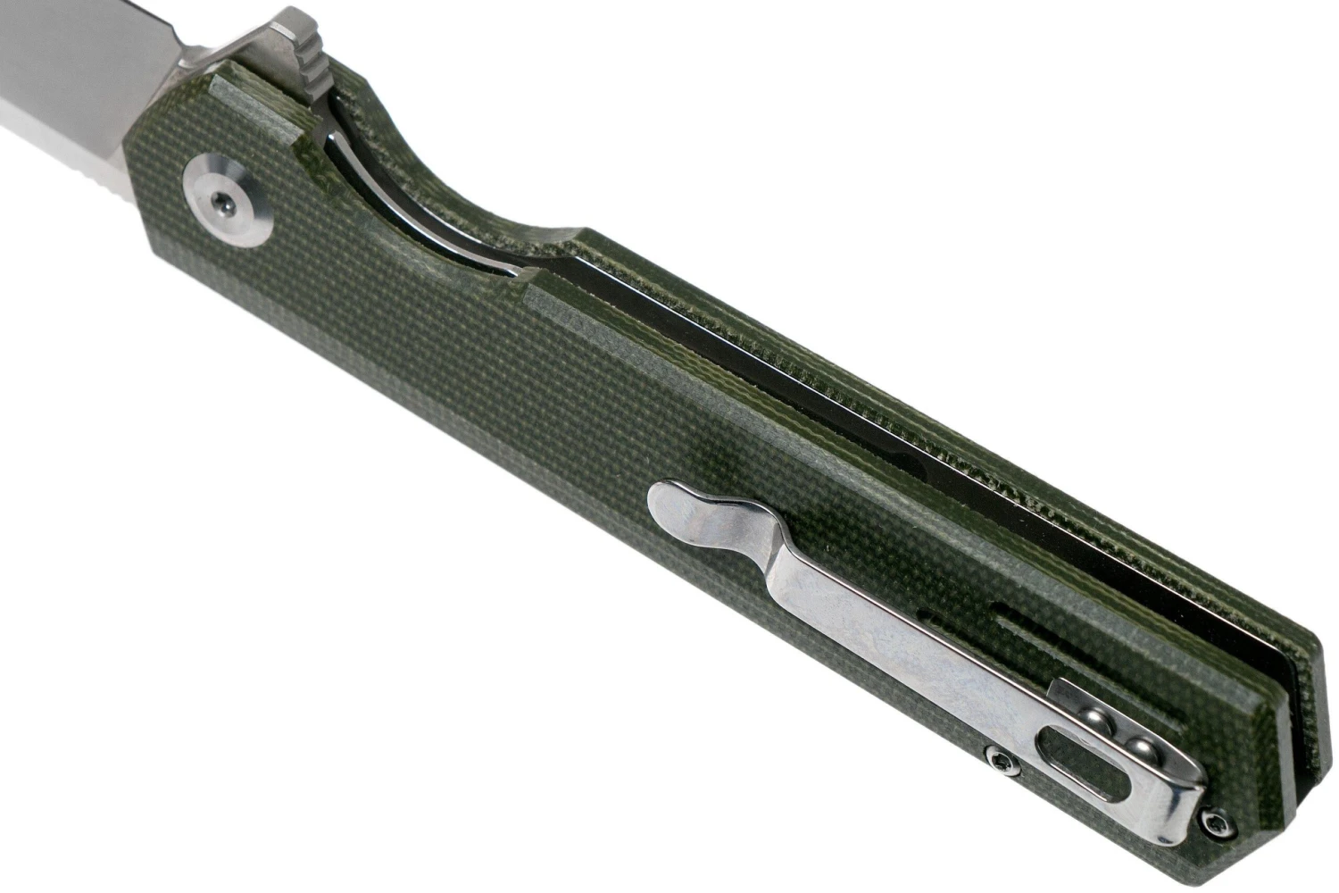 Fox Revolver Black Fox BF-740OD Green Canvas Micarta Couteau De Poche 7 Fox Revolver Black Fox BF-740OD Green Canvas Micarta Couteau De Poche – Image 5