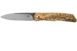 Fox Knives FX-525BE Curly Birch Couteau De Poche, Bob Terzuola Design