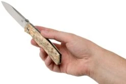 Fox Knives FX-525BE Curly Birch Couteau De Poche, Bob Terzuola Design -Victorinox Boutique FOFX 525BE 08 fox knives