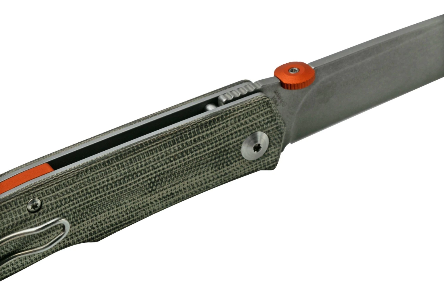 Fox Knives The Sicilian, Satin Green Micarta FX-525MI Couteau De Poche, Bob Terzuola Design 8 Fox Knives The Sicilian, Satin Green Micarta FX-525MI Couteau De Poche, Bob Terzuola Design – Image 6