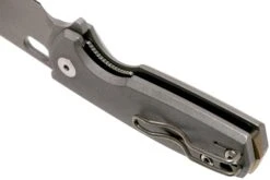 Fox Baby Core FX-608TI Stonewashed Titanium Couteau De Poche, Jesper Voxnaes Design -Victorinox Boutique FOFX 608TI 05 fox knives