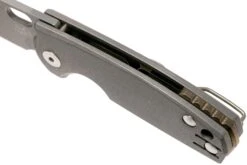 Fox Baby Core FX-608TI Stonewashed Titanium Couteau De Poche, Jesper Voxnaes Design -Victorinox Boutique FOFX 608TI 07 fox knives