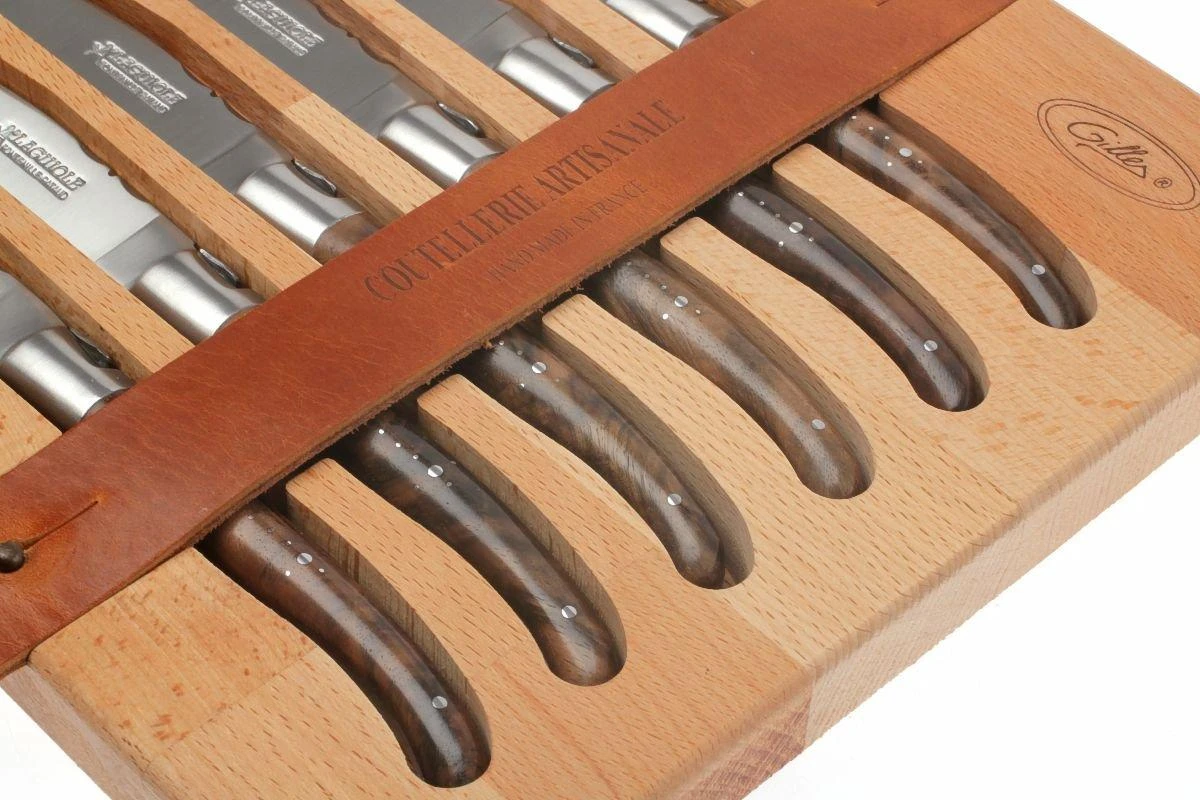 Fontenille Pataud Ensemble De Couteaux à Steak (6 Pièces), Noyer 5 Fontenille Pataud Ensemble De Couteaux à Steak (6 Pièces), Noyer – Image 3