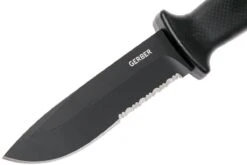 Gerber Prodigy Fixed Blade Black Serrated 22-01121 Couteau Fixe -Victorinox Boutique GE22 01121 03 gerber ge22 01121 03
