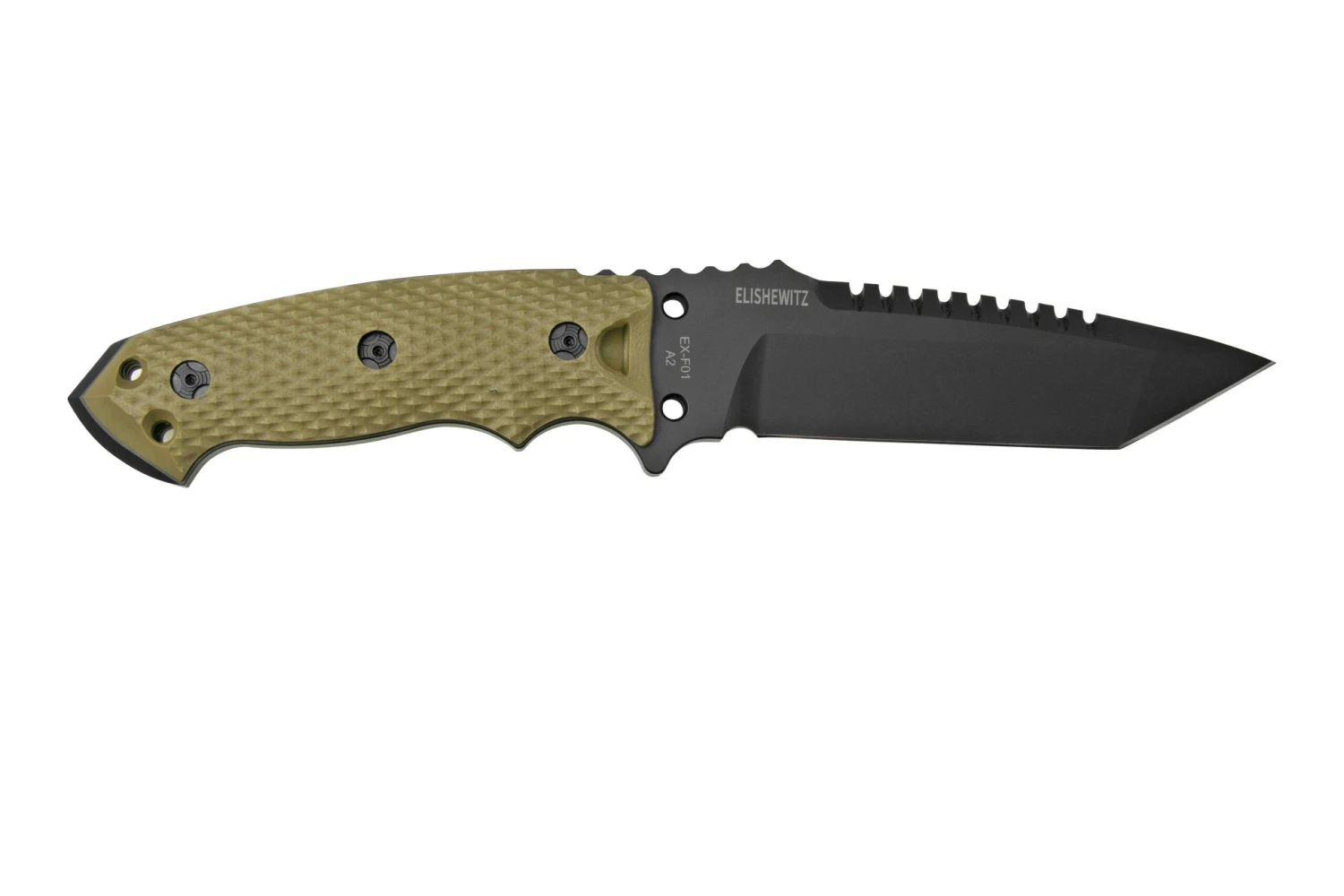 Hogue EX-F01 5.5" Tanto, OD Green G10, Acier A2, 35128 Couteau Fixe 4 Hogue EX-F01 5.5" Tanto, OD Green G10, Acier A2, 35128 Couteau Fixe – Image 2