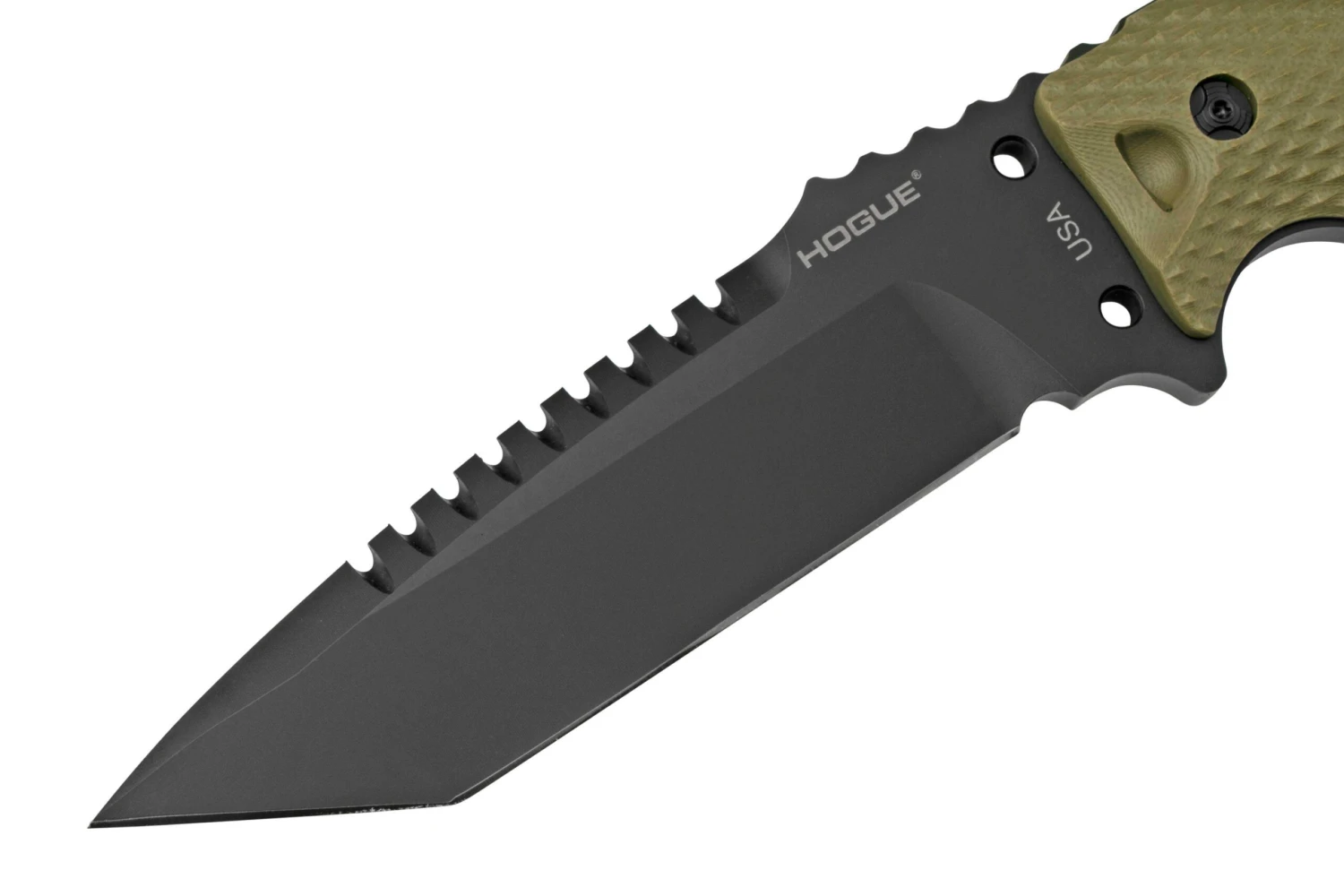 Hogue EX-F01 5.5" Tanto, OD Green G10, Acier A2, 35128 Couteau Fixe 5 Hogue EX-F01 5.5" Tanto, OD Green G10, Acier A2, 35128 Couteau Fixe – Image 3