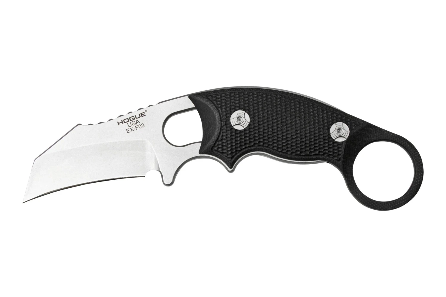 Hogue EX-F03 Hawkbill G10 Black, 35329 Couteau De Cou 3 Hogue EX-F03 Hawkbill G10 Black, 35329 Couteau De Cou
