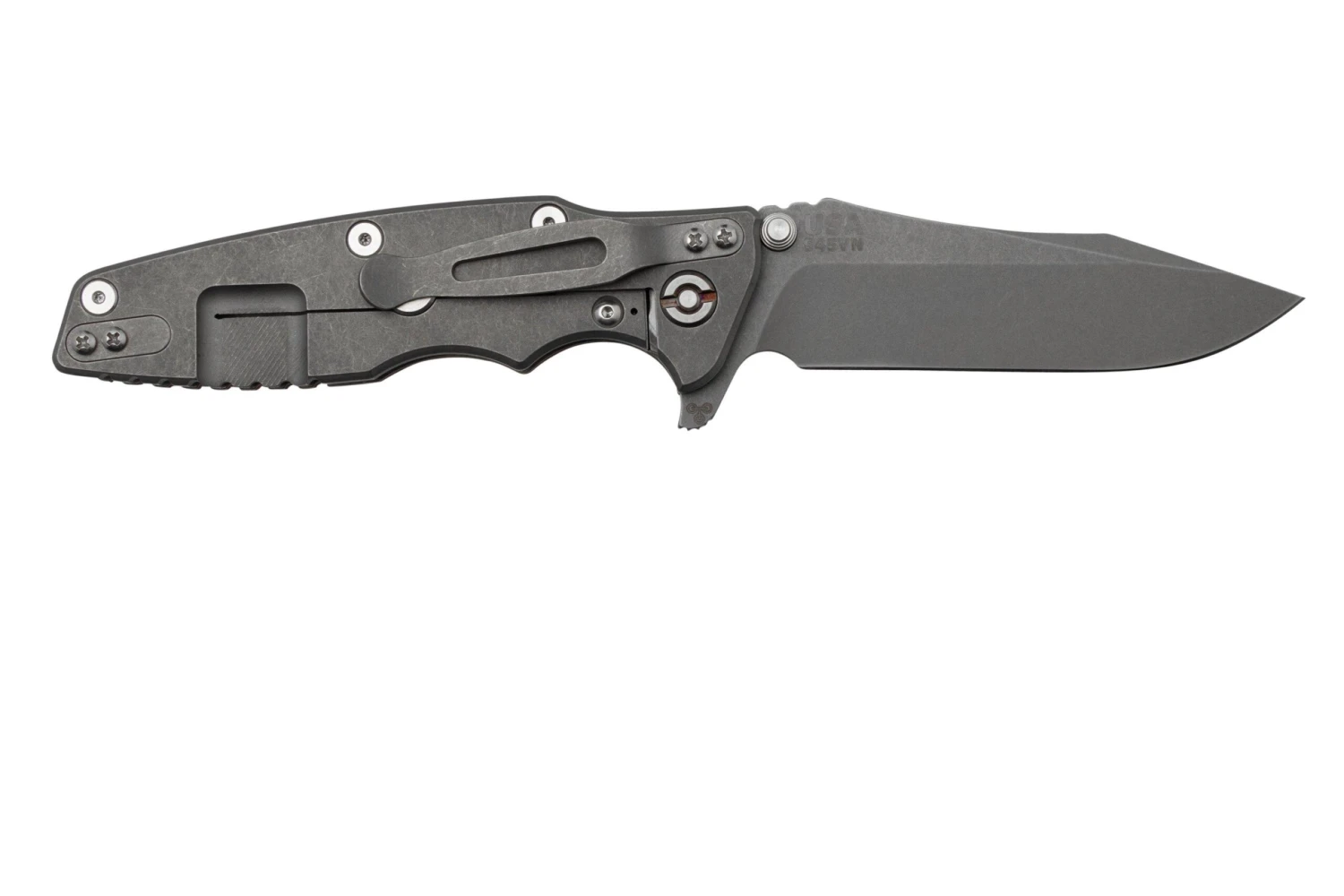 Rick Hinderer Eklipse 3.5” Spearpoint S45VN, Working Finish, Red G10, Couteau De Poche 4 Rick Hinderer Eklipse 3.5” Spearpoint S45VN, Working Finish, Red G10, Couteau De Poche – Image 2