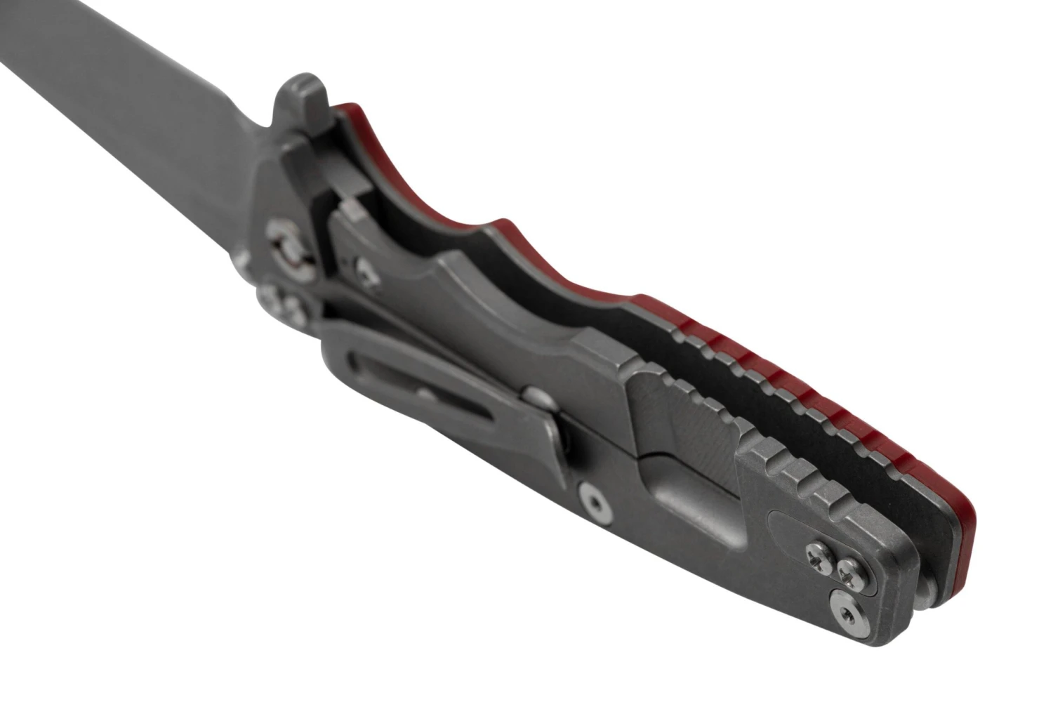 Rick Hinderer Eklipse 3.5” Spearpoint S45VN, Working Finish, Red G10, Couteau De Poche 6 Rick Hinderer Eklipse 3.5” Spearpoint S45VN, Working Finish, Red G10, Couteau De Poche – Image 4