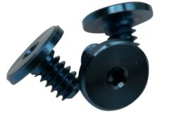 Rick Hinderer Handle Screws, Titanium Stonewash Blue Set, XM-18 3"