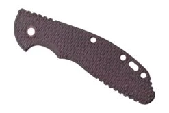 Rick Hinderer XM24 Plaquette De Manche, Textured Burgundy Canvas Micarta