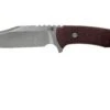 Rick Hinderer Ranch Bowie Burgundy Canvas Micarta, Stonewashed, Couteau Bowie -Victorinox Boutique HRK TRB SW BM 01 rick hinderer knives
