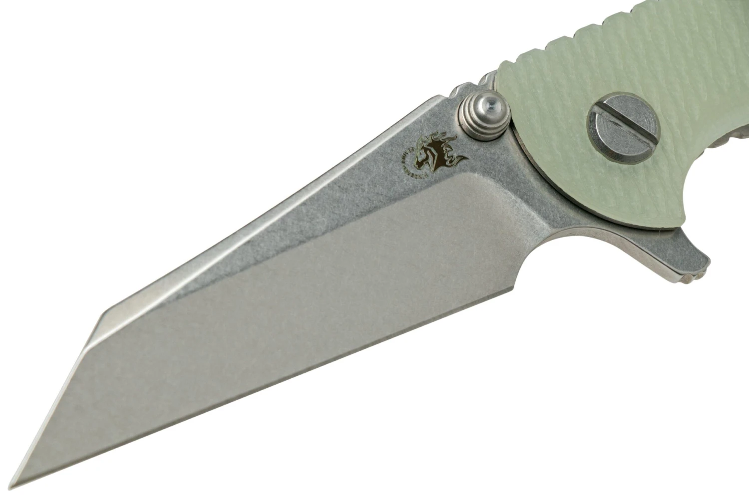 Rick Hinderer XM-18 3" Wharncliffe 20CV Stonewash, Translucent G10, Couteau De Poche 5 Rick Hinderer XM-18 3" Wharncliffe 20CV Stonewash, Translucent G10, Couteau De Poche – Image 3