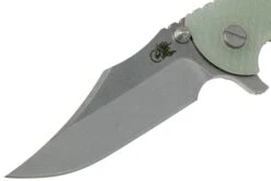 Rick Hinderer XM-18 3.5 Bowie 20CV Stonewash Bronze, Transparant G10 Couteau De Poche -Victorinox Boutique HRK XM18 35 BW SBRTG 03 rick hinderer knives