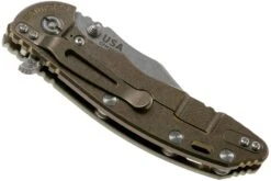 Rick Hinderer XM-18 3.5 Bowie 20CV Stonewash Bronze, Transparant G10 Couteau De Poche -Victorinox Boutique HRK XM18 35 BW SBRTG 04 rick hinderer knives