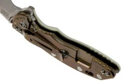 Rick Hinderer XM-18 3.5 Bowie 20CV Stonewash Bronze, Transparant G10 Couteau De Poche -Victorinox Boutique HRK XM18 35 BW SBRTG 05 rick hinderer knives