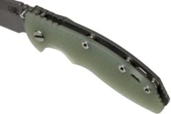 Rick Hinderer XM18 3,5” Non-Flipper Spearpoint Working Finish, Translucent Green G10 -Victorinox Boutique HRK XM18 35 NFWF TG 07 rick hinderer knives