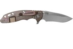 Rick Hinderer XM18 3.5” Recurve, CPM 20CV, Stonewash, Bronze, Translucent G10, Couteau De Poche -Victorinox Boutique HRK XM18 35 RCSR T 02 rick hinderer knives