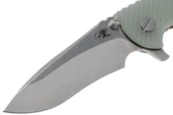 Rick Hinderer XM18 3.5” Recurve, CPM 20CV, Stonewash, Bronze, Translucent G10, Couteau De Poche -Victorinox Boutique HRK XM18 35 RCSR T 03 rick hinderer knives