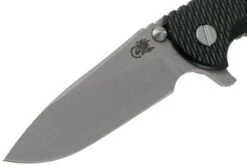 Rick Hinderer XM18 3,5” Slicer Working Finish, Black G10 -Victorinox Boutique HRK XM18 35 SLWF BK 03 rick hinderer knives