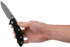 Rick Hinderer XM18 3,5” Slicer Working Finish, Black G10 -Victorinox Boutique HRK XM18 35 SLWF BK 08 rick hinderer knives