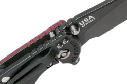 Rick Hinderer XM18 3,5” Slicer CPM 20CV Battle Black DLC, Red G10, Couteau De Poche -Victorinox Boutique HRK XM18 SL 35 BB RD 06 rick hinderer knives